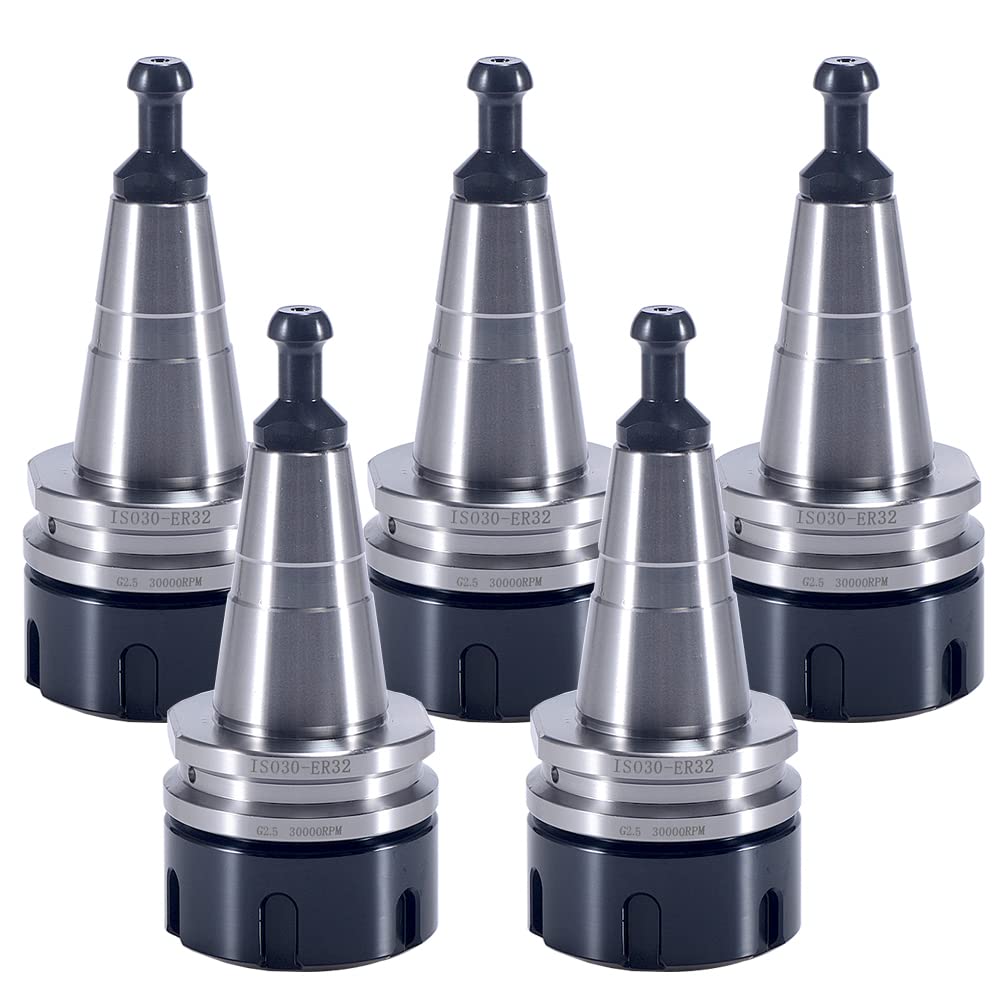 HOZLY 5PCS/Lot ISO30 ER32-45L Balance Collet Chuck G2.5 30000RPM CNC Tool Holder With Pull Stud Milling Lathe HOZLY