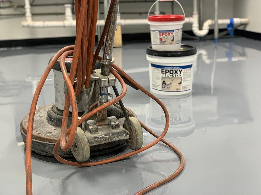 Clear Epoxy Resin Coating for Floors & Counter Tops, 100% Solids, Self Leveling - 3 Gallon Kit & 18in Roller Master Protective Coatings