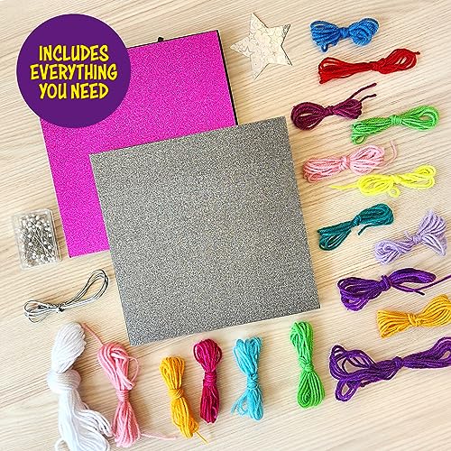 3D String Art Kit for Kids - Arts and Crafts Set for Girls & Boys - Birthday Gift Ideas Ages 8, 9, 10, 11, 12 + Age - Unicorn & Star Strings Toys Dan&Darci