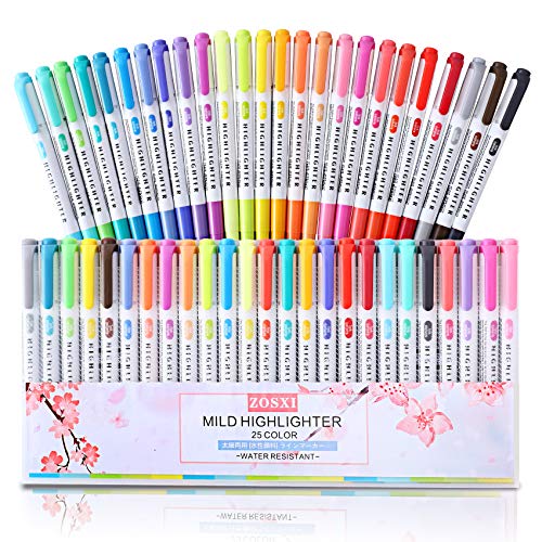 32 Colors Duo Tip Brush Markers Art Pen Set, Artist Fine and Brush