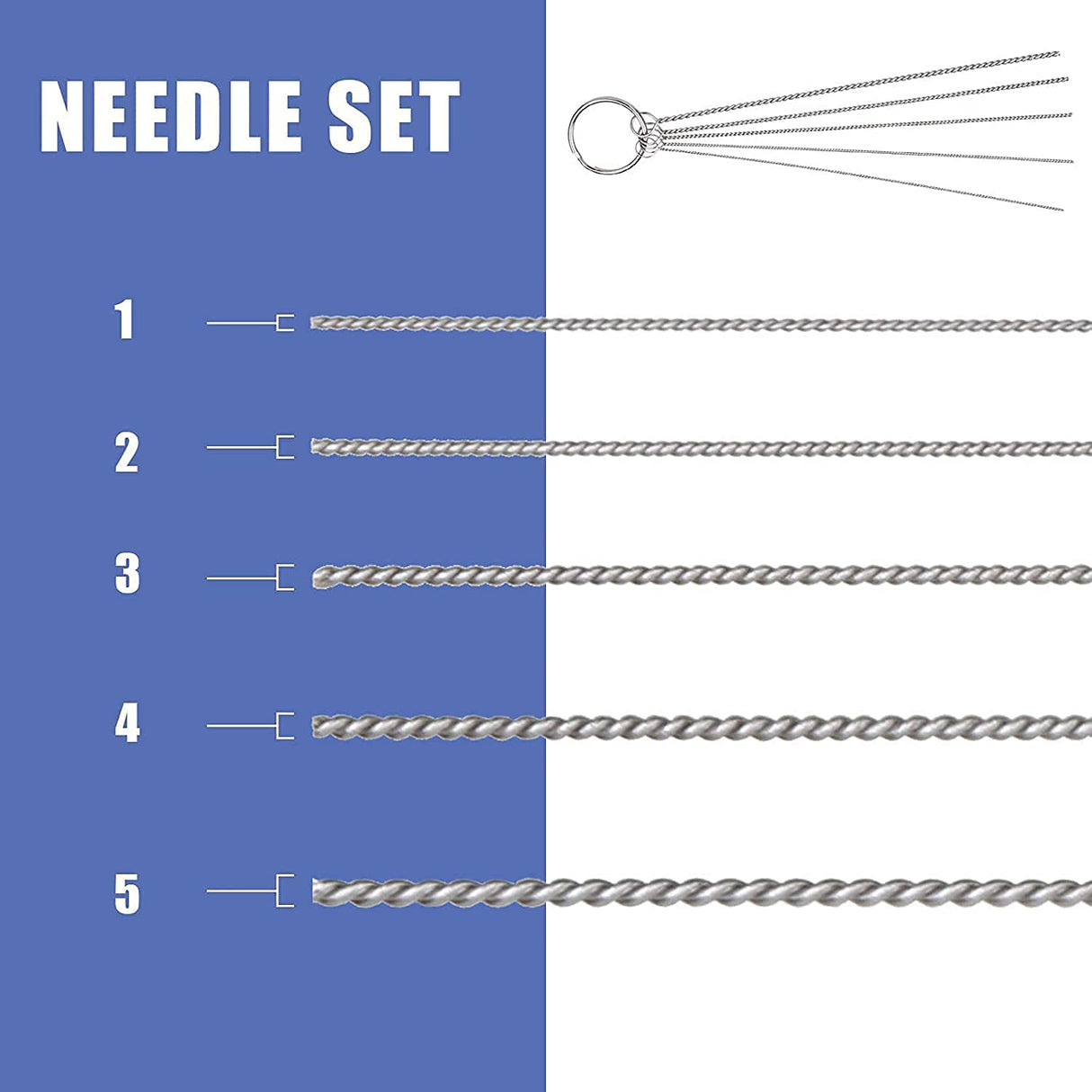 ABEST 3 Set Airbrush Spray Cleaning Repair Tool Kit Stainless steel Needle Brush Set ABEST