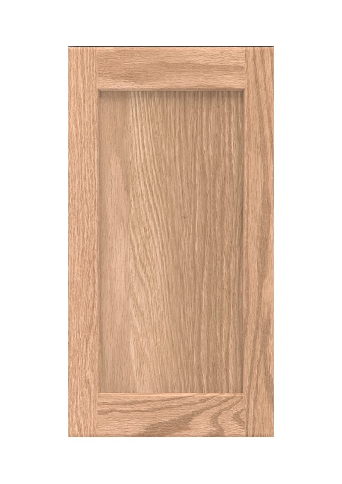 ONESTOCK 12W x 24H Unfinished Oak Kitchen Cabinet Door Replacement, Shaker Style ONESTOCK