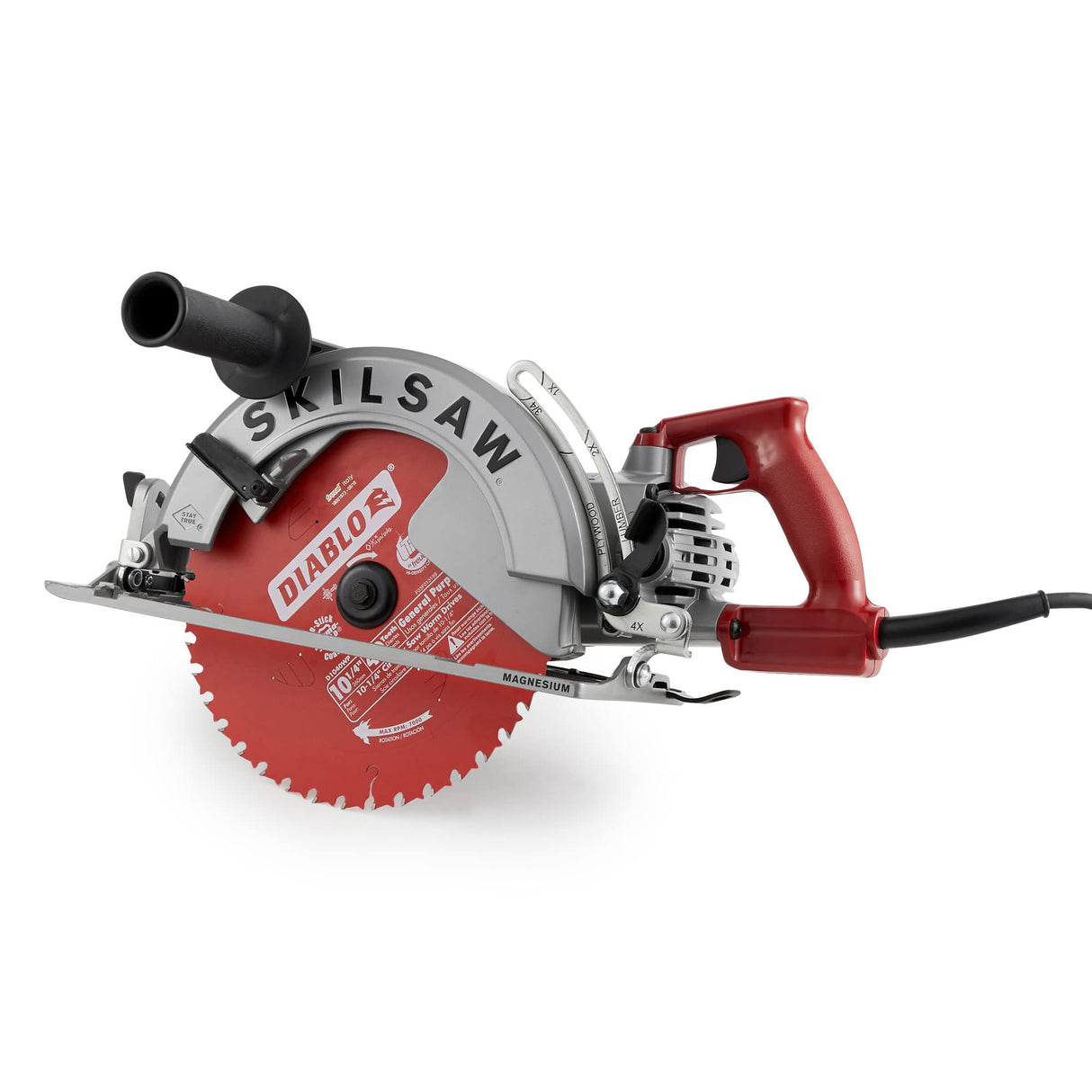 Skilsaw Magnesium Sawsquatch Worm Drive Circular Saw - 10 1/4in. 15 Amp, with Electric Brake, Model Number SPT70WM-22 Skilsaw
