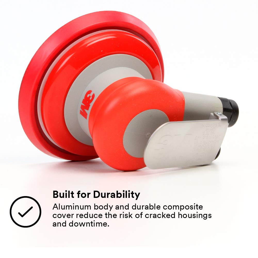 3M Random Orbital Sander – Pneumatic Palm Sander – 6” x 5/16” Diam. Orbit – Stikit Disc Pad – For Wood, Composites, Metal – Original Series Cubitron