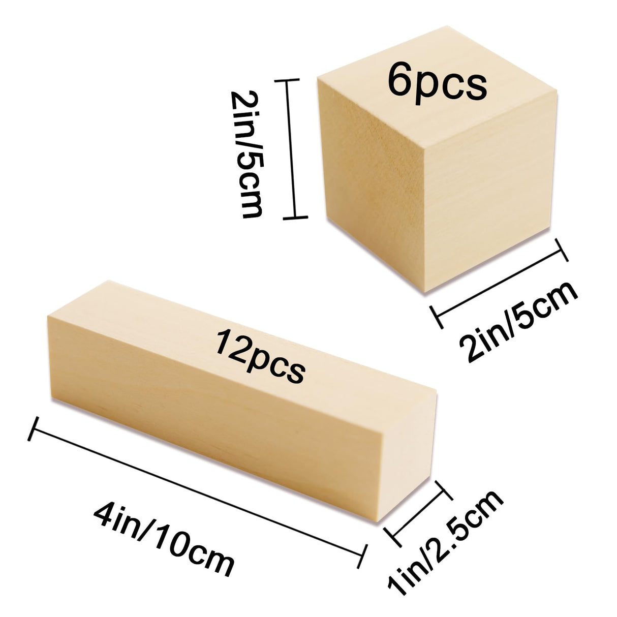 18 pcs Basswood Carving Blocks Whittling Wood Carving Blocks Basswood for Carving Wood for Whittling Kit Wood Blocks for Wood Carving Set Wood GEKIXUTP