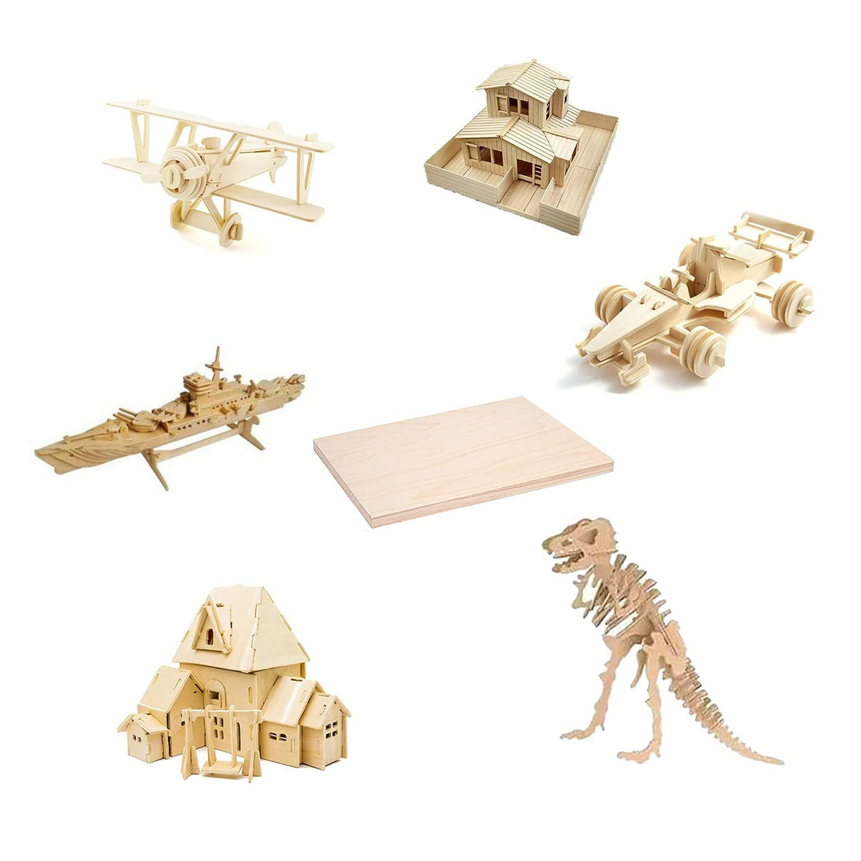 Unfinished Wood Pieces,18 Pcs Basswood Sheets 1/16,Thin Plywood Wood Sheets for Crafts,Perfect for DIY Projects, Painting, Drawing, Laser, Wood Aolite