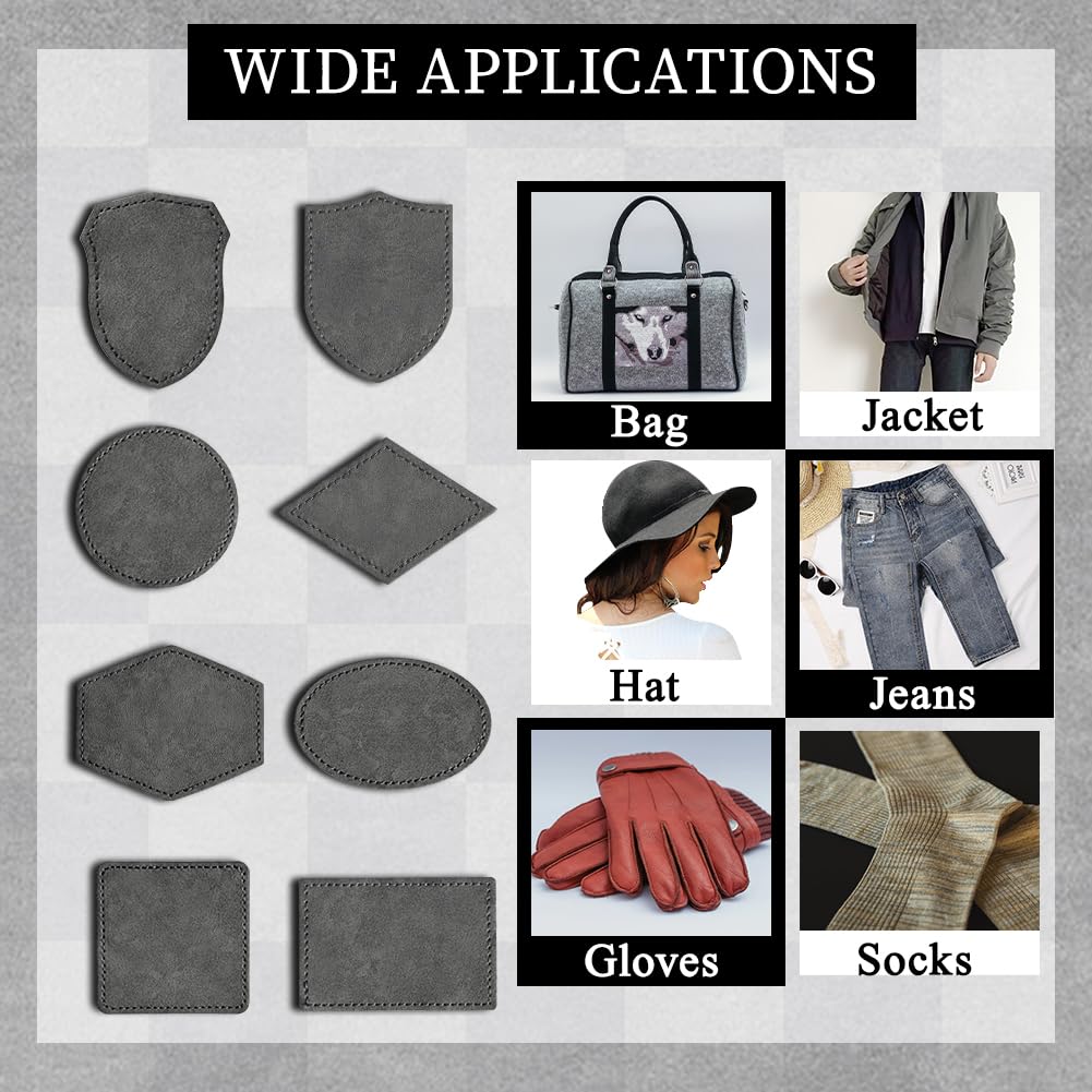 120PCS Blank Hat Patches Laserable Square Rustic Leatherette Patch Adhesive Faux Leather Patches Blanks for Hats Fabric Custom Repair Sew Laser Bestlabel