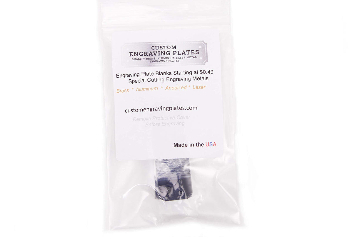 Laser Engraving Blanks CO2 Engravable Black Over Brass Plated Steel 15 Pieces Assorted Custom Engraving Plates