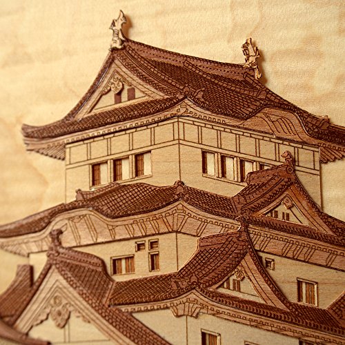 KINOWA Wooden Art Kit Kiharie Himeji Castle Made in Japan KINOWA