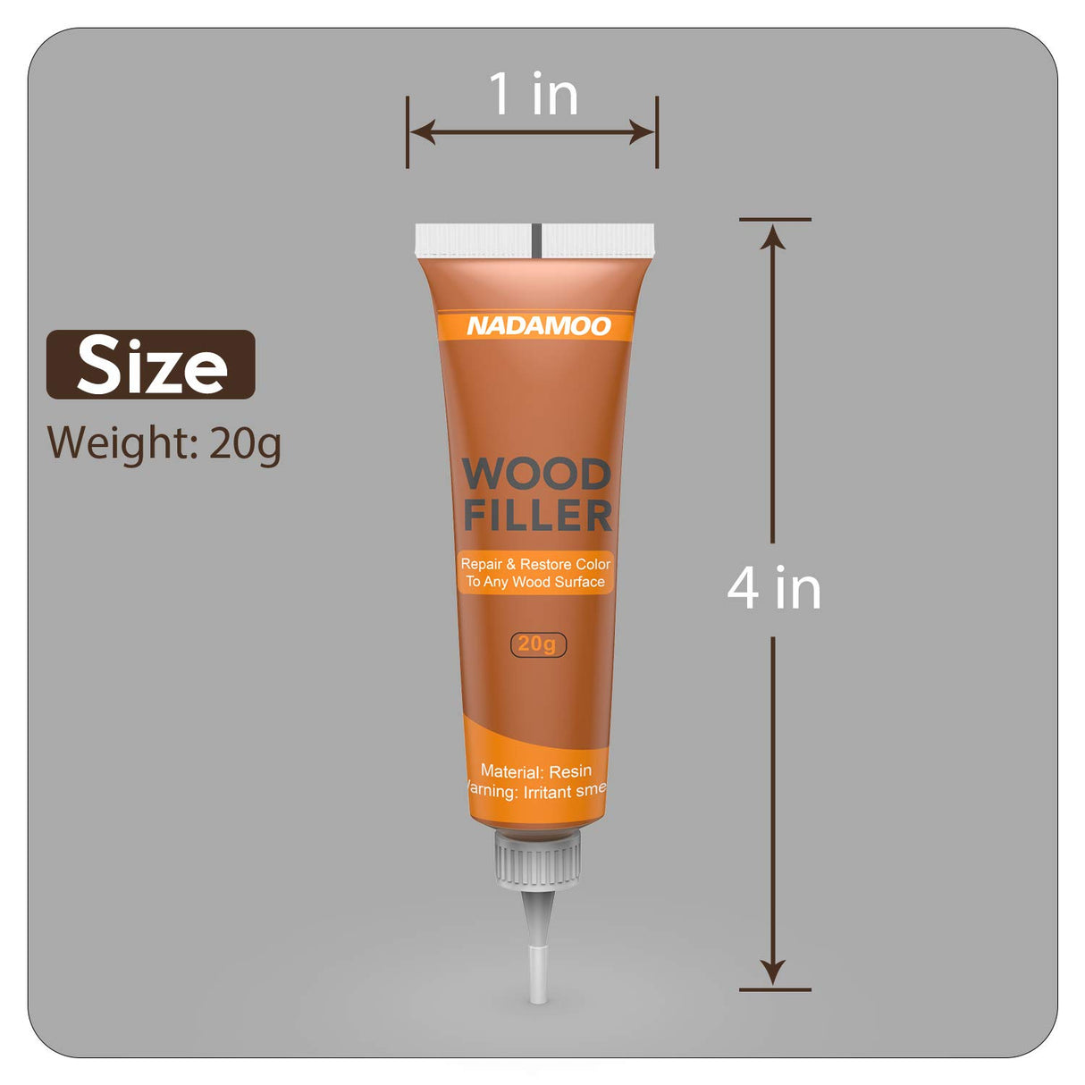 NADAMOO Wood Furniture Repair Kit Wood Filler Scratch Repair Furniture Touch Up Kit Cover Surface Scratch for Wooden Floor Table Door Cabinet Veneer, NADAMOO