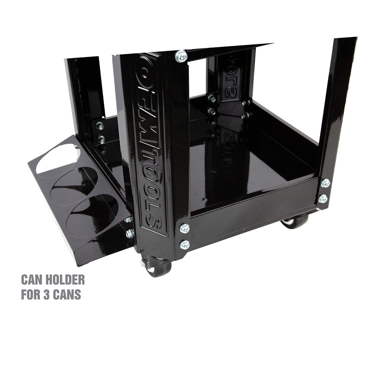 OEMTOOLS 24994 Workshop Creeper Seat (Black), Mechanics Stool with Wheels, Rolling Work Seat with Built In Toolbox, Mechanic Roll Chair with OEMTOOLS