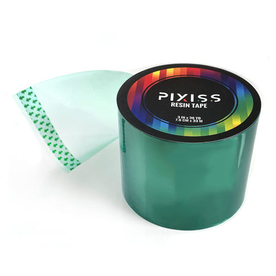 Pixiss Epoxy Resin Tape Mold Release Tuck Tape for Epoxy Resin - Extra Wide Epoxy Mold Release Tape, Polyester Tape for Resin UV Tape Release Film,