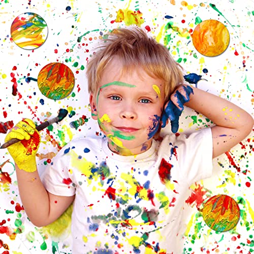 50 PCS 2 Inch Natural Wood Slices 0.2 Inch Unfinished Round Wooden Discs Wooden Circle Wooden Tag Thick Wood Blank for DIY Arts Crafts Projects Yulejo