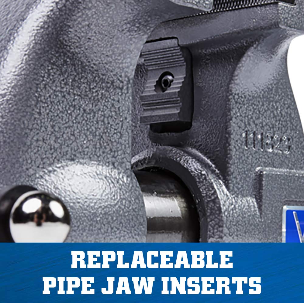 Wilton 1765 Tradesman Bench Vise, 6-1/2" Jaw Width, 6" Max Jaw Opening, 4" Throat Depth (28807) Wilton