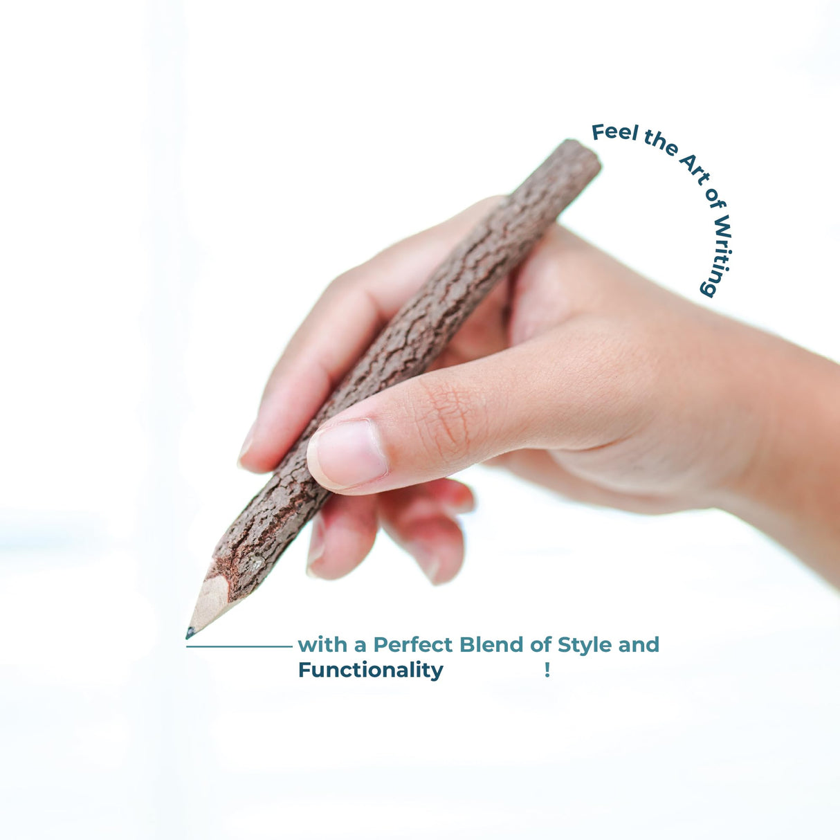 BSIRI Pencil Wood Graphite Wooden Tree Rustic Twig Pencils Birch of 12 Camping Lumberjack Decorations Party Supplies Novelty Gifts Bark Pencils Gifts BSIRI