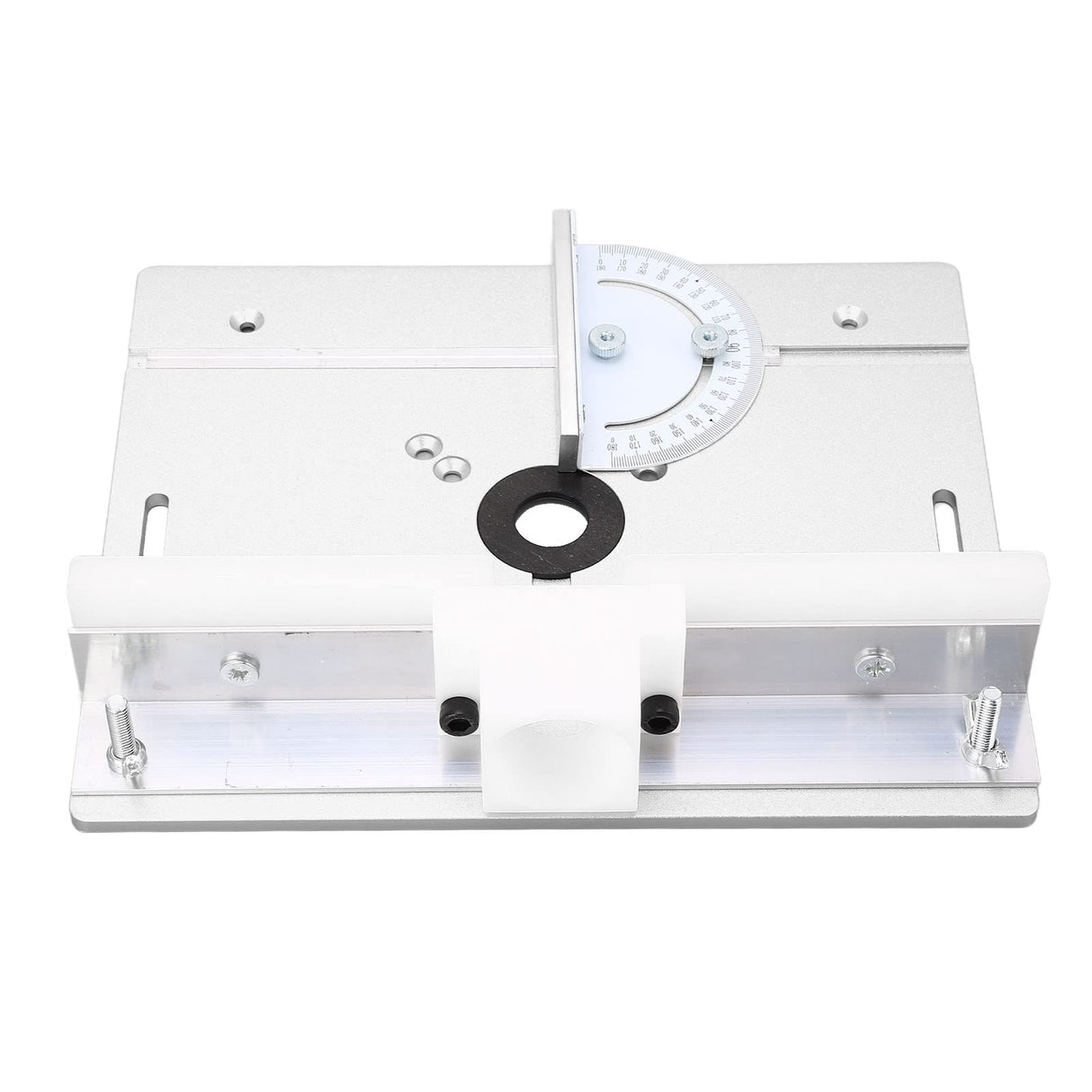 Aluminium Router Table Insert Plate, Metal Router Lift System DIY Router Table for Woodworking Benches Router Plate Wood Tools Milling Trimming Focket