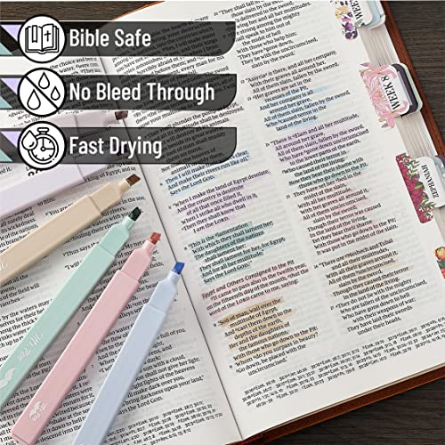 Mr. Pen- Aesthetic Highlighters and Pens No Bleed, 12 Pack, Pastel Color, Black Ink, No Bleed Highlighters for Bibles Mr. Pen