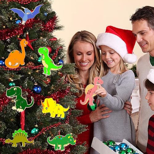 8 Pcs Unfinished Wooden Dinosaur Animal Laser Cut DIY Craft Party Deco Art Deco Room Decor DIY Craft Art Project, 8 Items YYMSEN