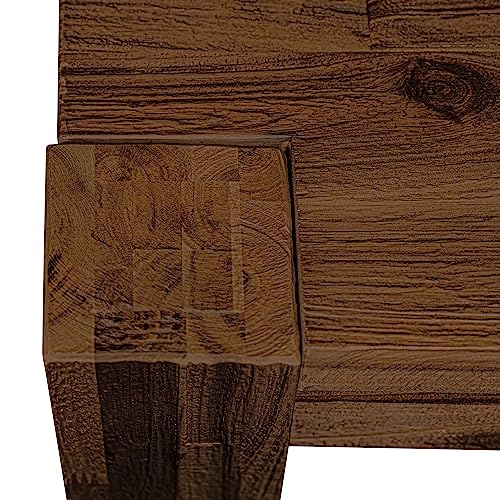 East West Furniture LM7-0N-T Lismore Dining Room Rectangle Rustic Wood Table, 40x72 Inch, Walnut East West Furniture