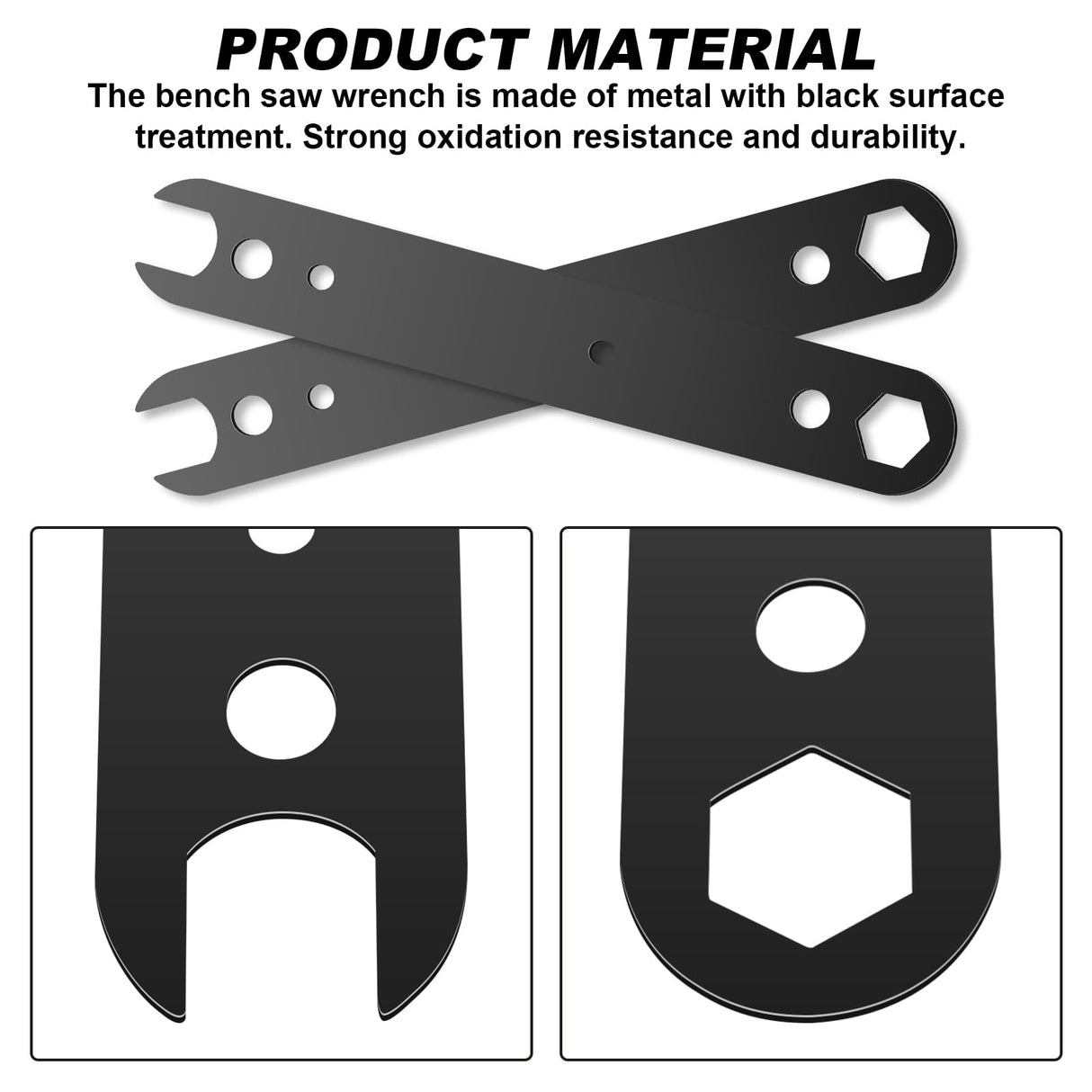 N506977 Table Saw Wrench,Replacement Table Saw Wrench for DeWalt DWE7485 DWE7490X DWE7491RS DWE7499GD Compatible With DeWalt N506977(2 pack) VIDABTE