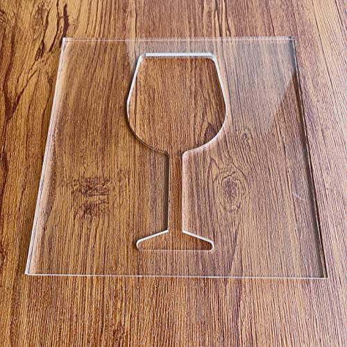 Wine Glass Router Template, Clear Acrylic Template, Woodworking Router Template Phocaea