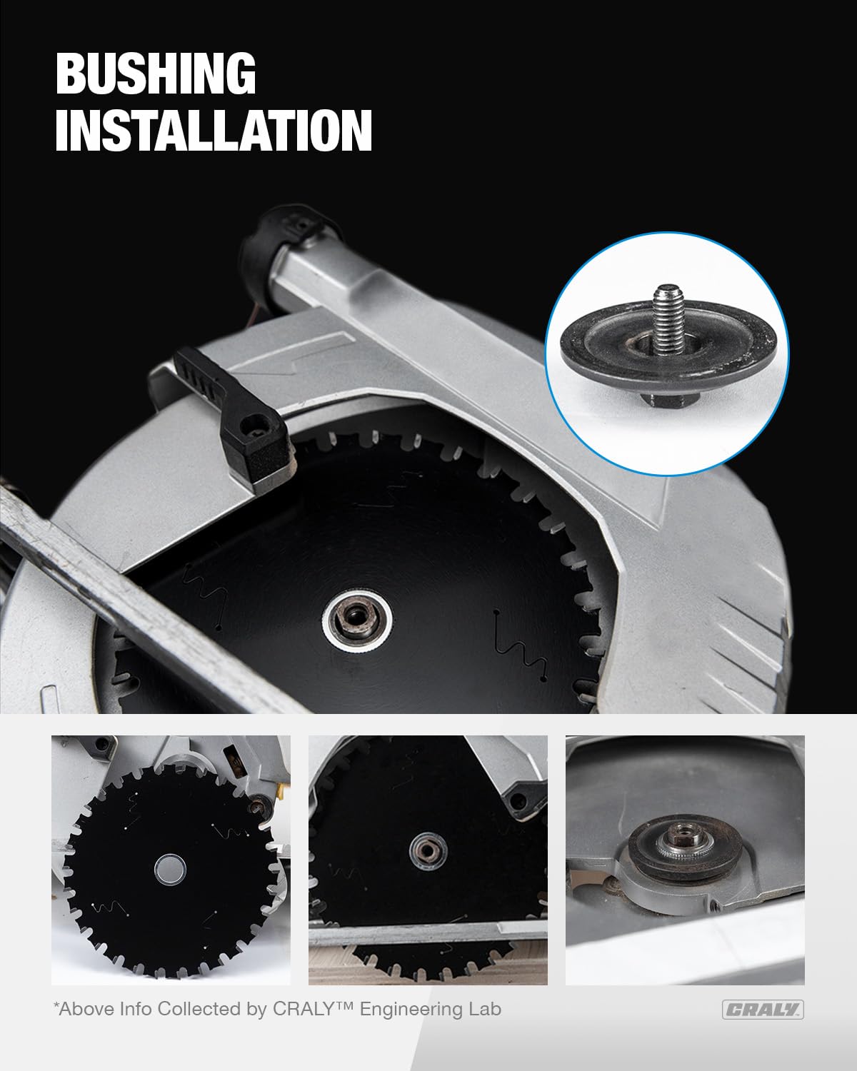 CRALY Saw Blade Bushing Set, Arbor Adapter Kit, Reduction Ring Combo, 30mm-5/8'', 20mm-5/8'', 7/8''-5/8'', 20mm-1/2'', 1''-5/8'', 20mm-10mm, CRALY