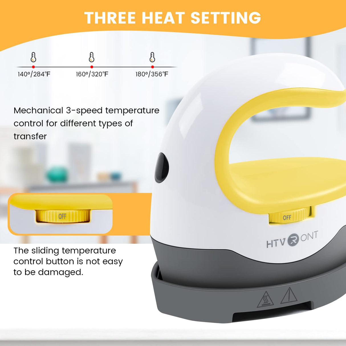 HTVRONT Heat Press Mini Heat Press Machine, Small Heat Press Portable Iron Press Machine for T Shirts, Hats, Heating Transfer Projects HTVRONT