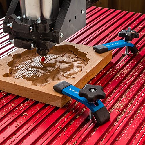 Rockler Hold Down Clamp, (5-1/2''L x 1-1/8'' W) - Drill Press Clamp is for Workbenches, Jigs, or Machine Tables w/T Track Accessories – Clamps Ideal ROCKLER