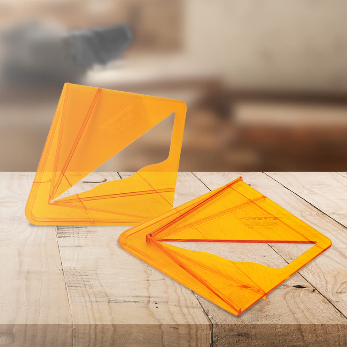 POWERTEC 71080 Plastic Center Finder – Wood Turner Tools Series POWERTEC