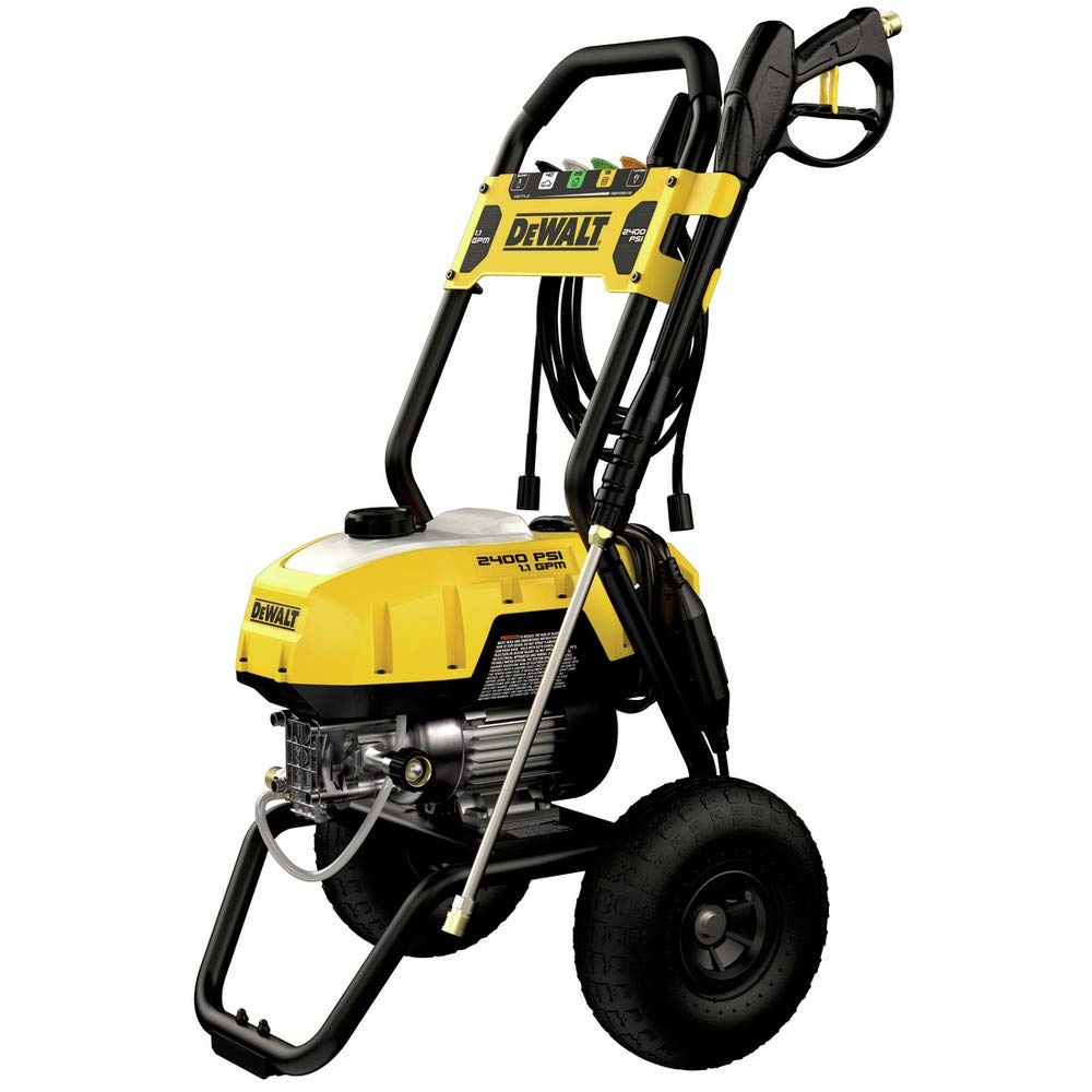 DEWALT Electric Pressure Washer, Cold Water, 2400-PSI, 1.1-GPM, Corded (DWPW2400) DEWALT