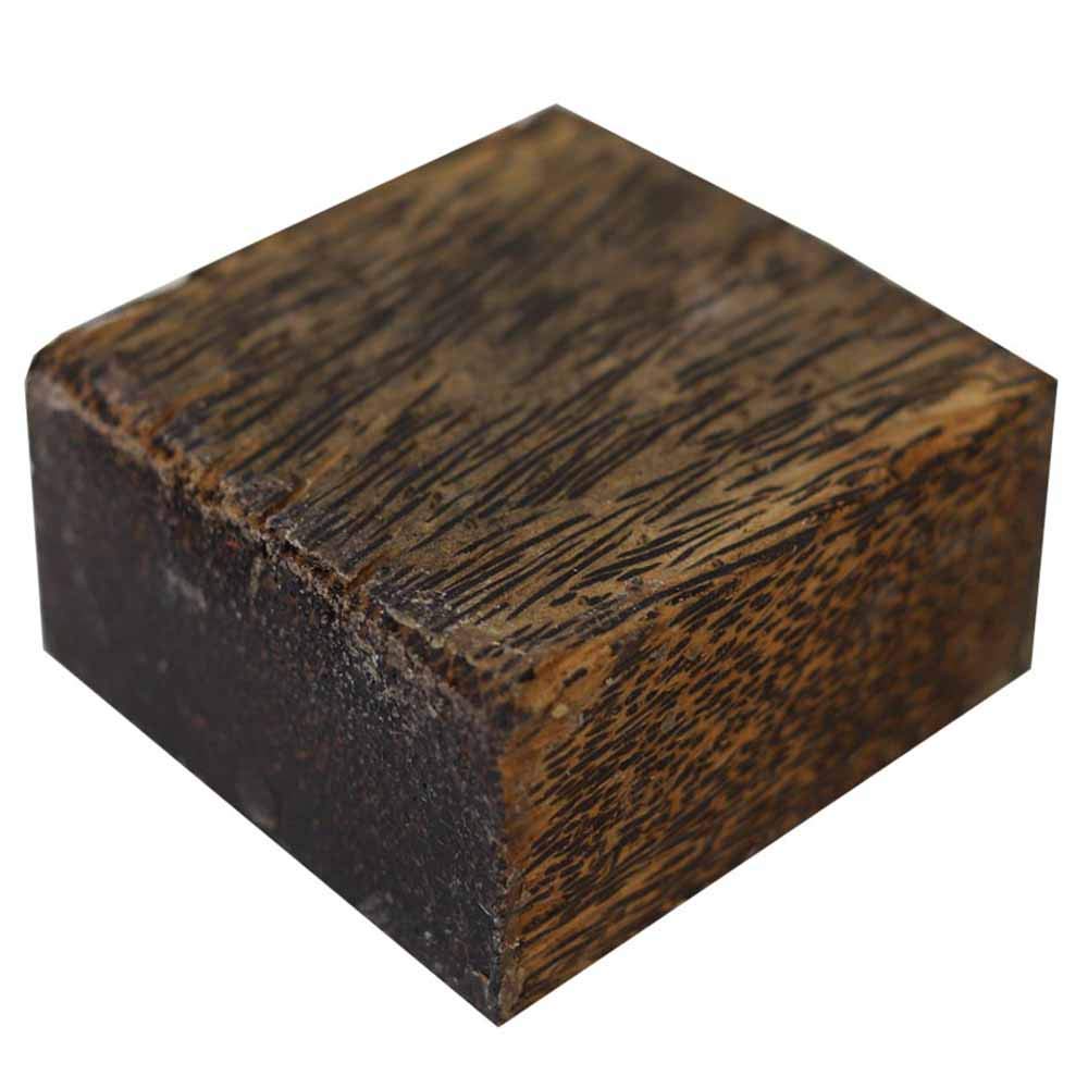 Exotic Black Palm Wood Bowl Blank for Wood Turning, Measuring 6 x 6 x 2 Inches Exotic Wood Zone