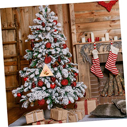 COHEALI 60pcs Triangular Wood Chips Natural Wood Triangles Wood Shapes Unfinished Wood Crafts Wooden Craft Shapes Wood Round Handmade Gifts Wooden COHEALI