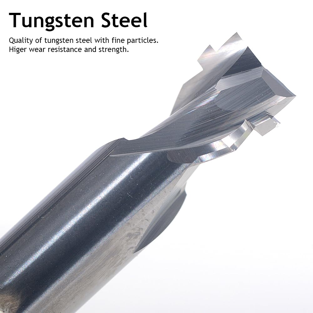 1Pcs CNC Router Bits Engraving Cutter 6mm/8mm Neon Light Strip Slotting Bits Tungsten Carbide Steel End Mill Neon LED Lights Slotting Milling Cutter HOZLY