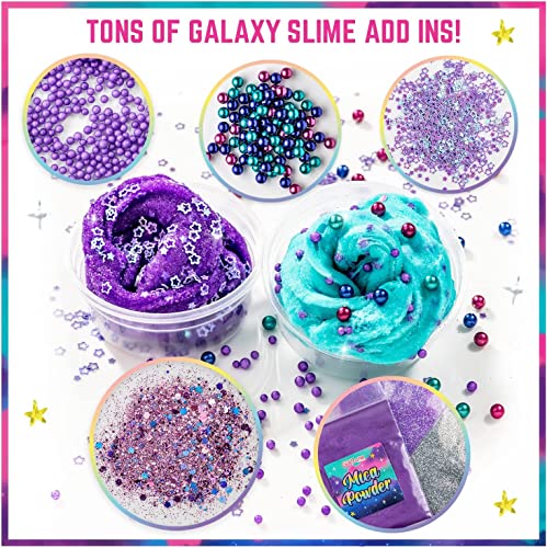 GirlZone Cosmic Cloud Slime Kit, Premade Galaxy Slime Kit for Girls with Slime Glitter and Inks, Slime Fun Straight Out of The Tub, Great Slime Kits GirlZone