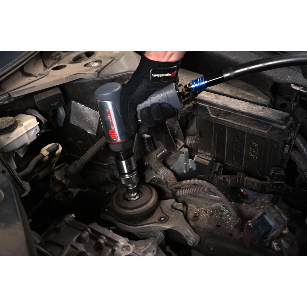 Ingersoll Rand 119MAXK Long Barrel Air Hammer Kit – 5 PC Chisel Set, Lightweight, Quiet, Compact, Powerful, Gray Ingersoll Rand