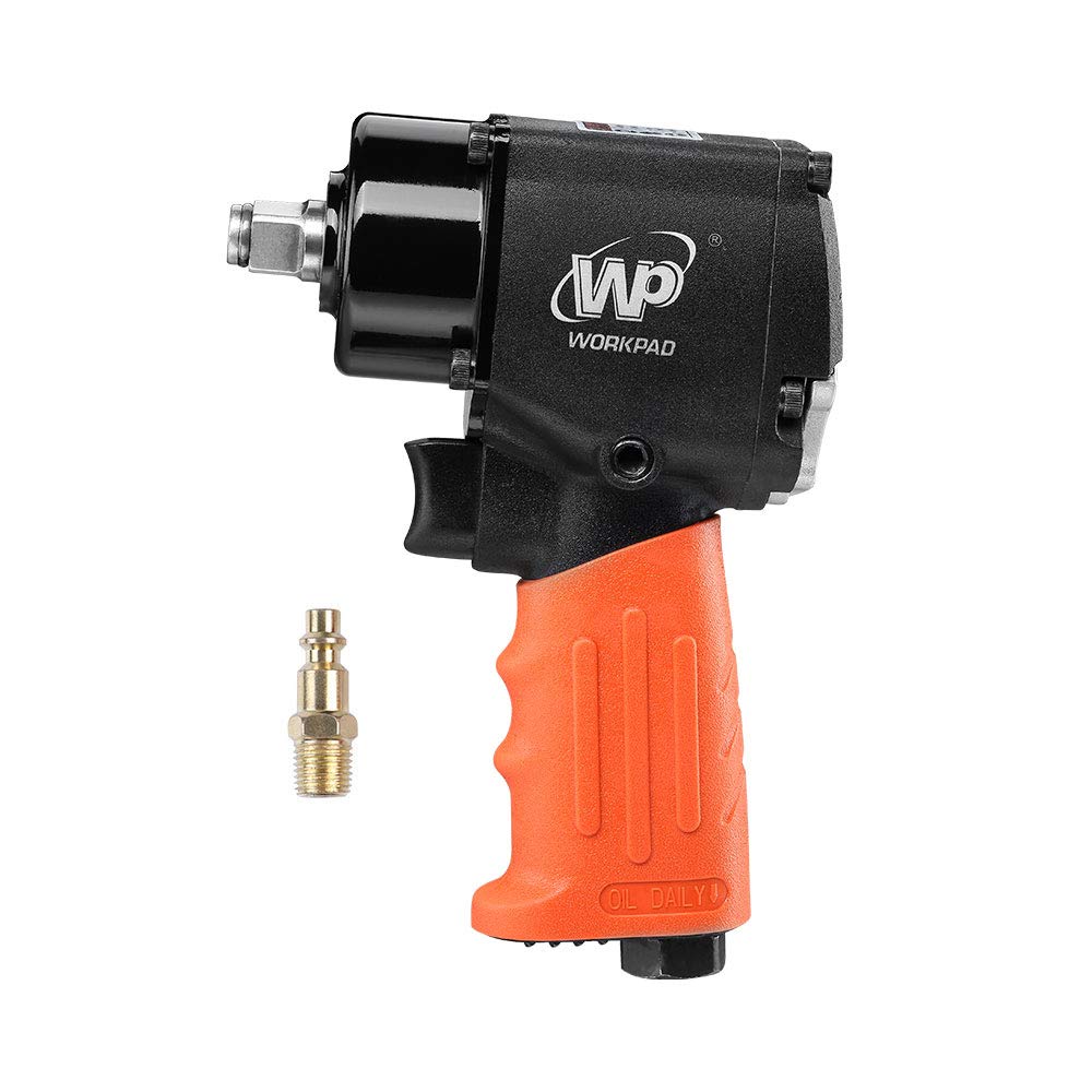 WORKPAD 1/2-Inch Mini Air Impact Wrench with Twin Hammers, Pneumatic Tools WP WORKPAD