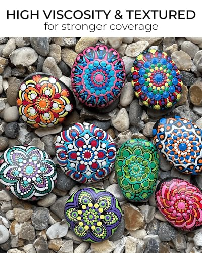 Nicpro 20 Colors Large Bulk Outdoor Acrylic Paint Set (8.45 oz, 250 ml) Rich Art Painting Supplies, Non Toxic for Multi Surface Canvas Rock Wood Nicpro