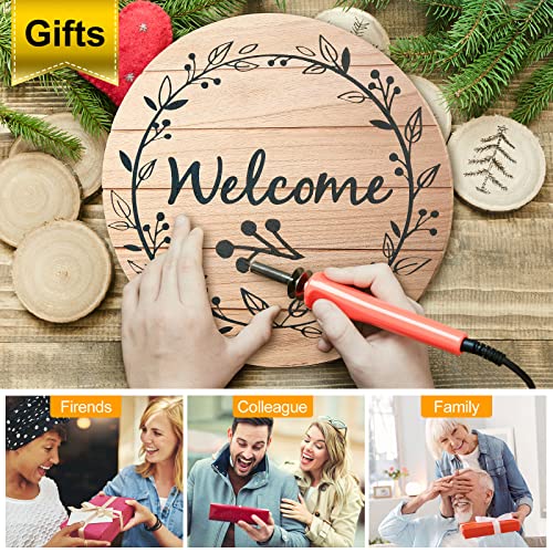 6 Pcs Unfinished Wood Rounds 12 Inch Hanging Wood Circles for Crafts Rustic Wood Sign Blank Wood Plaques for Crafts Wooden Door Hangers for DIY Yookeer