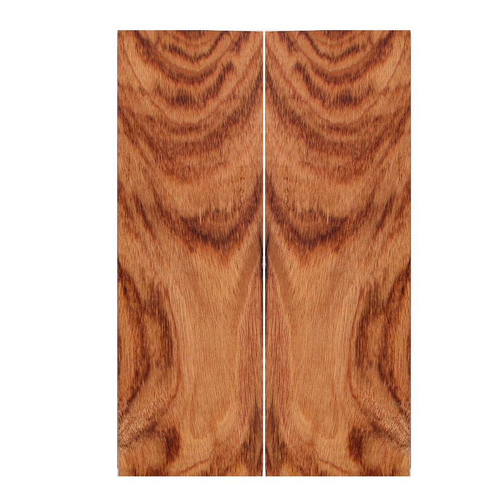 IECAP LLC Bookmatched Natural Wood Knife Scales (Brown Hardwood) - Exotic Wood Knife Handle Scales - Knife Makers Material - 3/8 x 1 9/16 x 4 3/4 IECAP LLC
