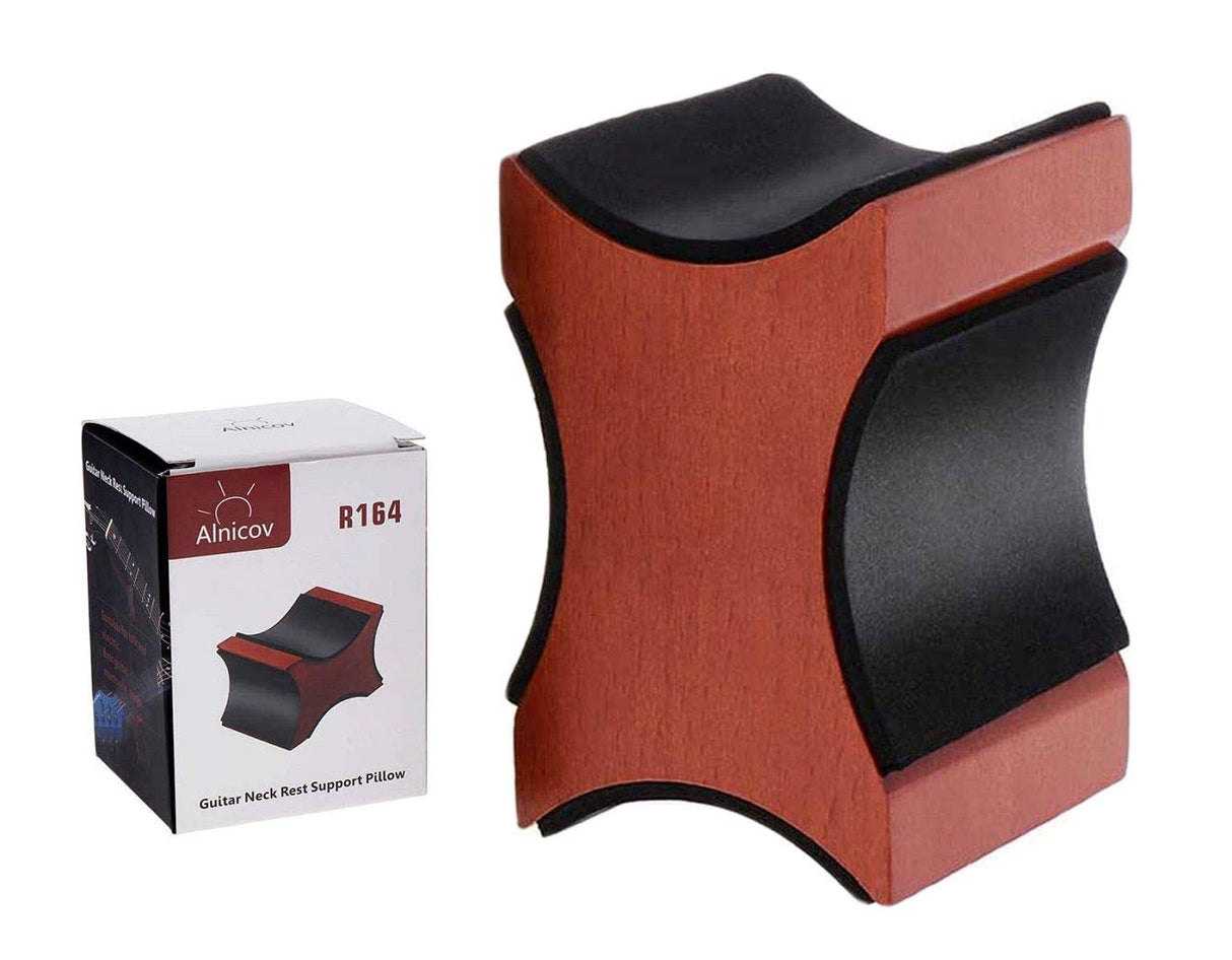Guitar Neck Rest, Electric Acoustic & Bass Guitar Support Pillow for Changing Strings, String Instrument Wooden Neck Craddle, Luthier Repair Setup LAMSAM