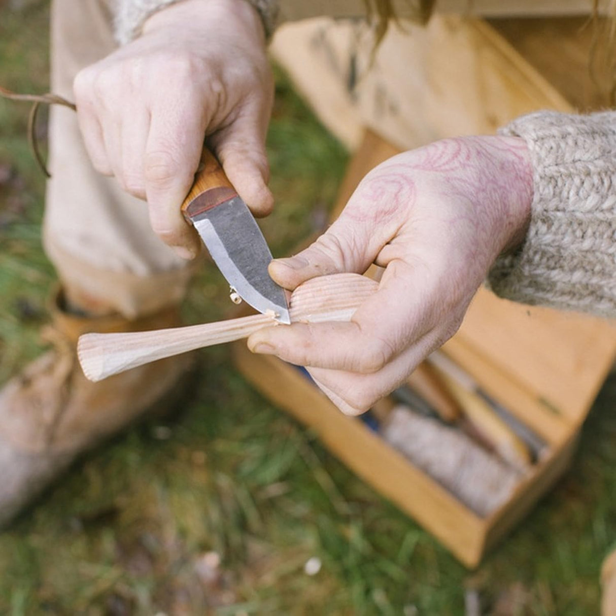 Unfinished Wood Carving Spoon Kit, Blank Wooden Spoon for Whittling Unfinished Wood Blocks Carving Blanks Hobby Wood Carving Blocks Wooden Blank for dcvbny