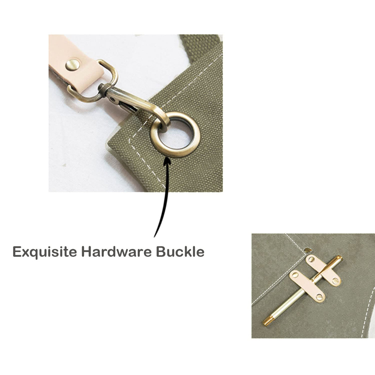 carrotez Adjustable Over sized Plus Size Canvas Apron with Pockets Men and Women Aprons carrotez