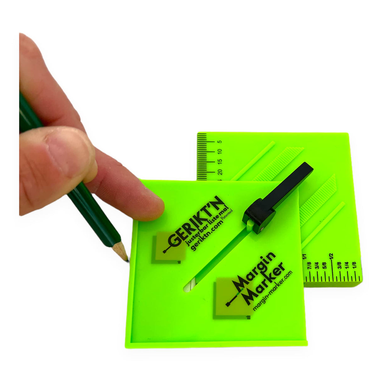 Margin Marker - Gerikt'n Adjustable Marking Gauge, time-saving tool for accurate marking along straight edges, internal corners, architraves, ply u-scribe jig