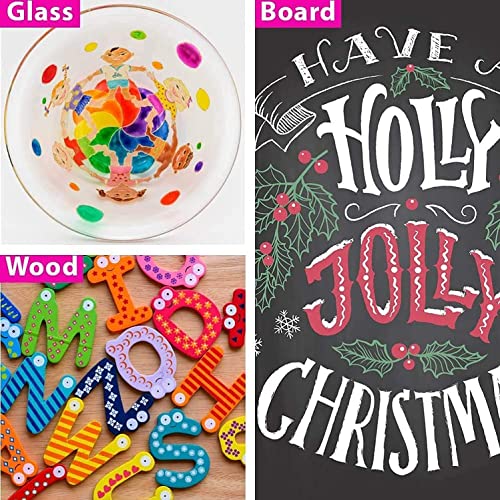 IRIS & OLIVIA 35 Acrylic Paint Pens, Double Premium Set Acrylic Paint Markers of Extra Fine and Medium Tip for Rock Painting, Ceramic, Plastic, IRIS & OLIVIA