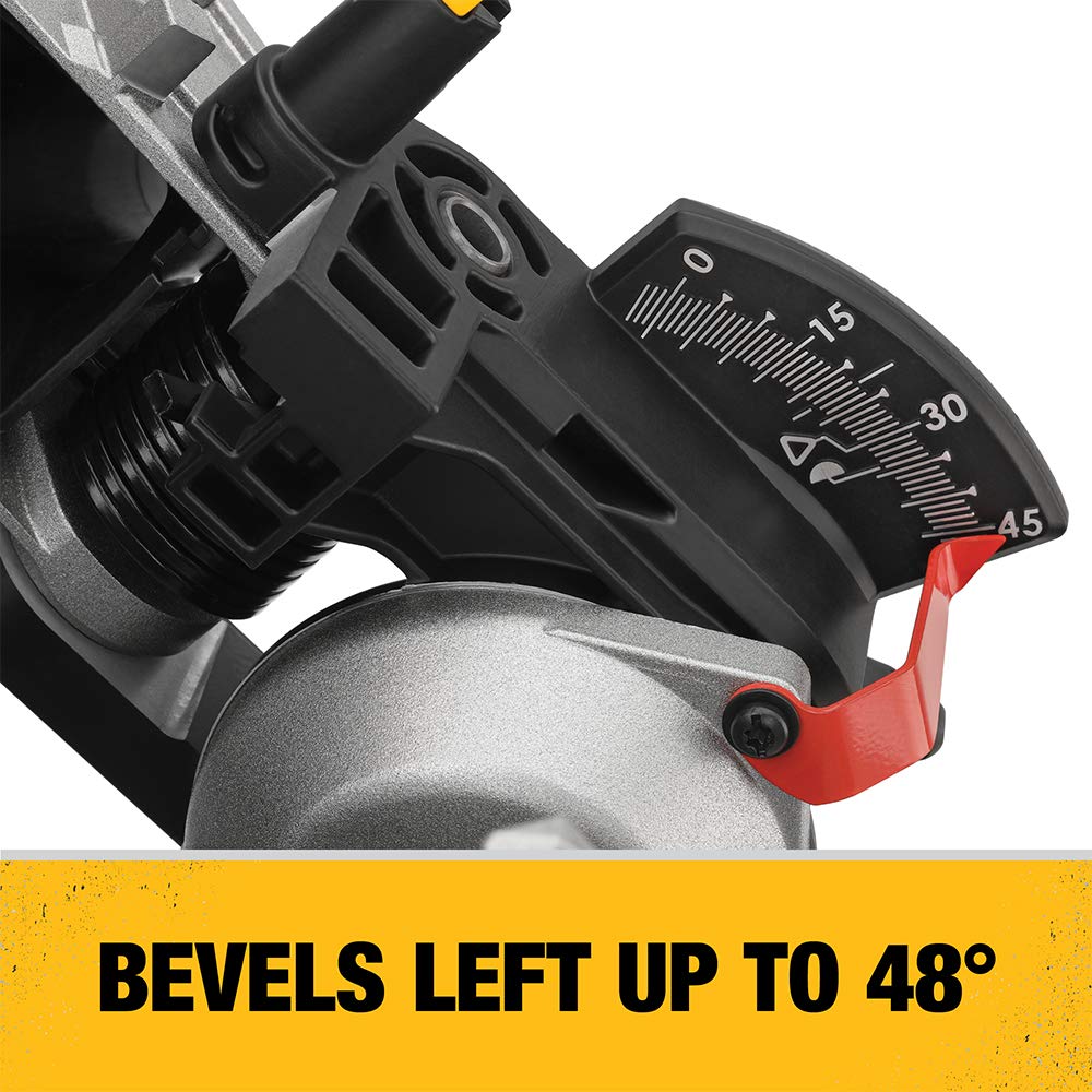 DEWALT 12-Inch Miter Saw, 15-Amp, Single Bevel, Compound (DWS715),Black DEWALT