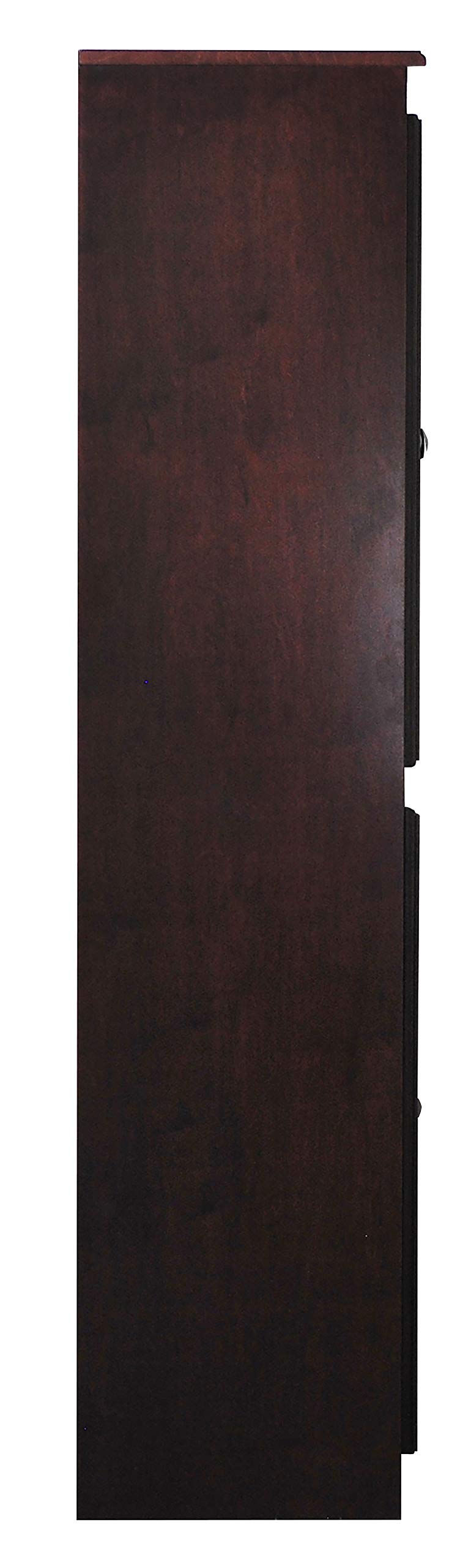 Traditional 72" Wood Storage Cabinet with 5-Shelves in Cherry Concepts In Wood