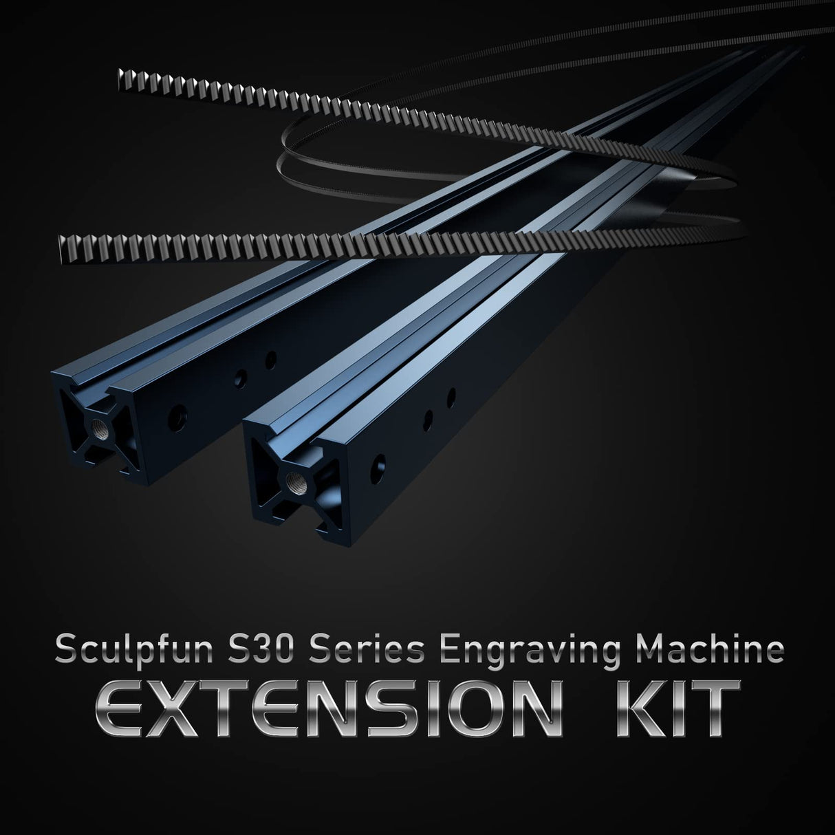 SCULPFUN S30 Series Y-axis Upgrade Kit, Engraving Area Expansion Kit for S30/S30 Pro/S30 Pro Max Laser Engraver, Easy to Install, No Need Drilling, SCULPFUN