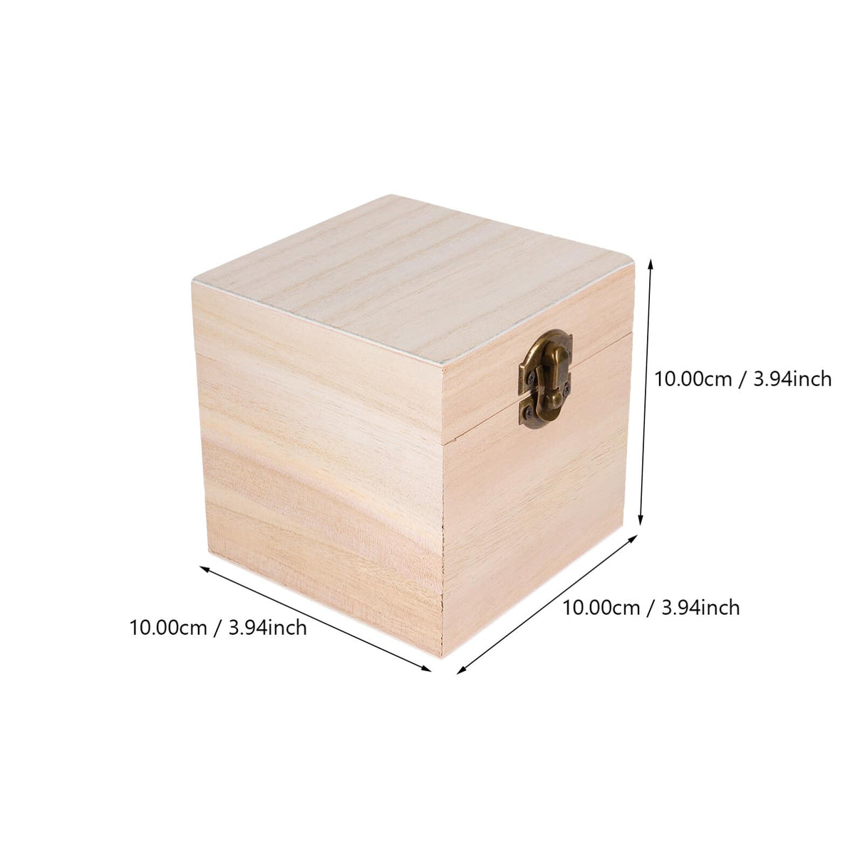 Cabilock Treasure Chest Box 2Pcs Wooden Keepsake Box Unfinished Wood Box Treasure Jewelry Chest Vintage Handmade Craft Box with Hinged Lid for Cabilock