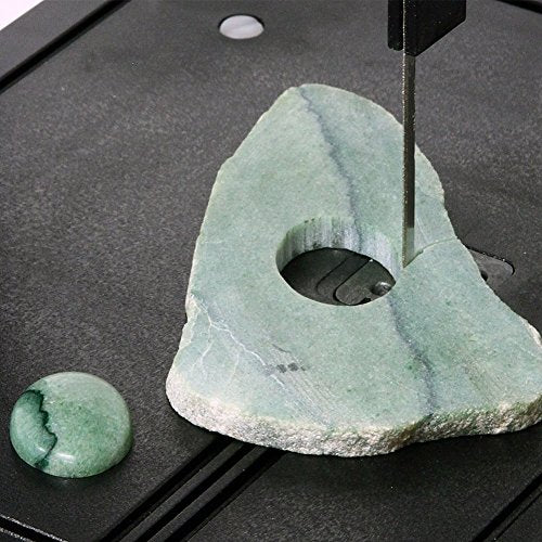 Inland Craft DB-100 Tabletop Band Saw Machine | Wet Saw Glass Stone Plastic Coral | Includes Diamond Band Saw Blade Inland Craft