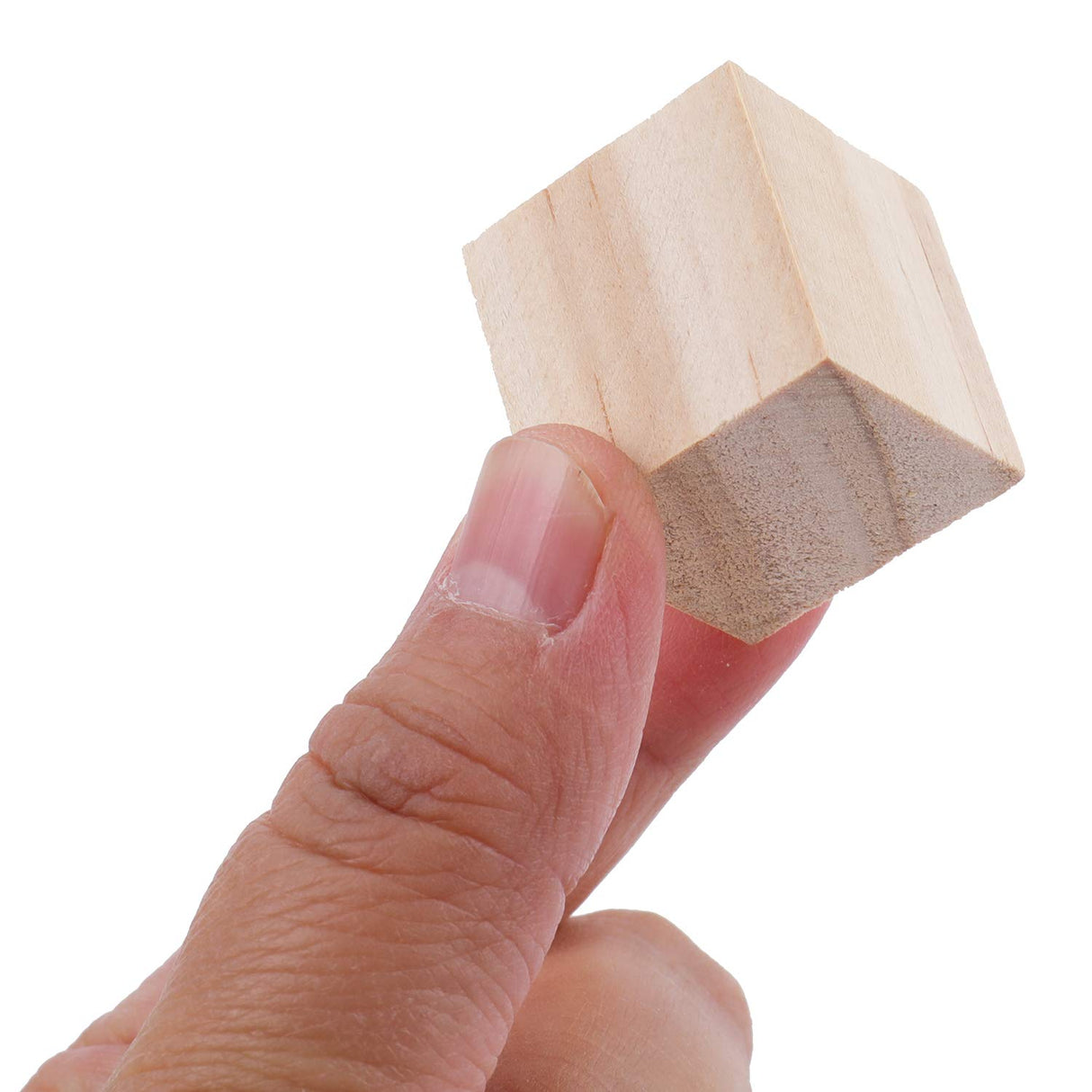 Tosnail 150 Pack 1 Inches Unfinished Wooden Cubes Wooden Blocks - Great for Crafts Making Tosnail